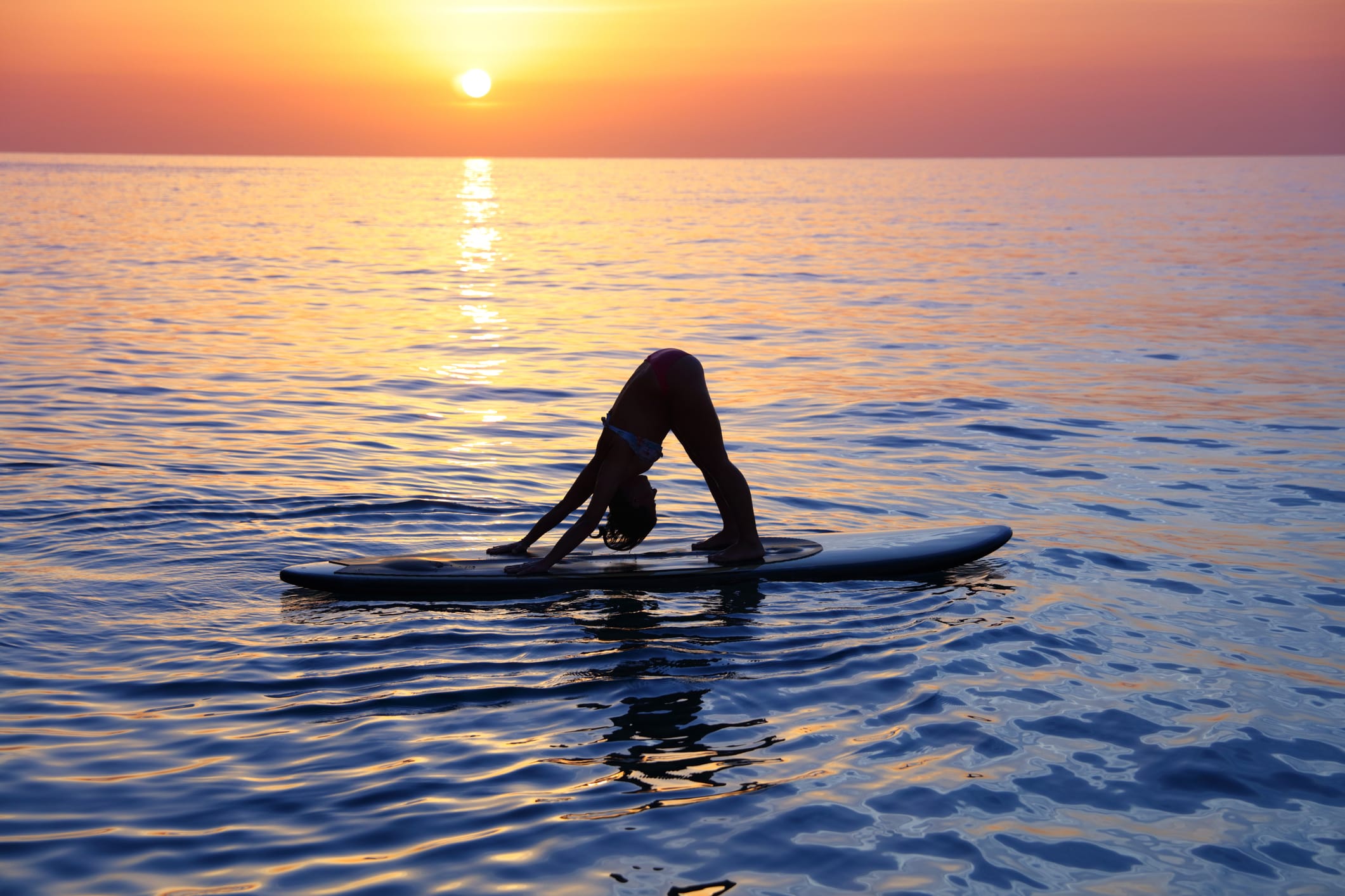 Floating yoga Paje Beach
